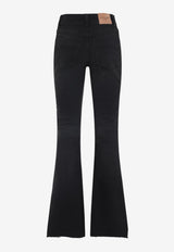 Logo Patch Boot-Cut Jeans