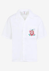 Logo-Embroidered Short-Sleeved Shirt