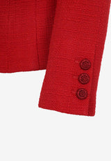 Bow-Embellished Tailored Jacket