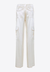 Liquid Cargo Pants in Silk Blend