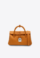 Zanellato Small Dotta Leather Top Handle Bag Orange 068750S1120000/R_ZANEL-Z0307