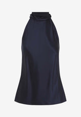 Chilton Silk-Blend Blouse with Bow