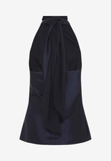 Chilton Silk-Blend Blouse with Bow