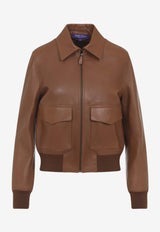 Sullivan Leather Zip-Up Jacket