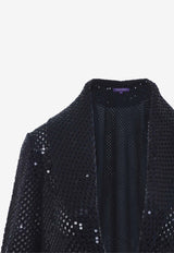 Long Cardigan with Sequin-Embellishment