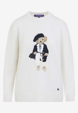 Signature-Bear Cashmere Crewneck Sweater