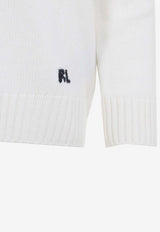 Signature-Bear Cashmere Crewneck Sweater