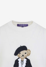 Signature-Bear Cashmere Crewneck Sweater