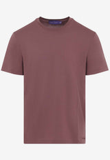 Crewneck T-shirt with Embroidered-Logo