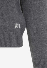 Signature-Bear Wool Crewneck Sweater