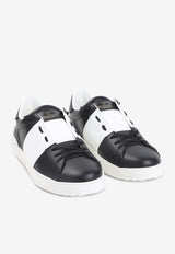 Leather Low-Top Sneakers with Studs