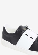 Leather Low-Top Sneakers with Studs