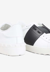 Leather Low-Top Sneakers with Studs