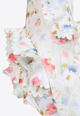 Lucky Waterfall Frill One-Piece Swimsuit