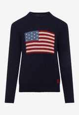 Flag Cashmere Knit Sweater