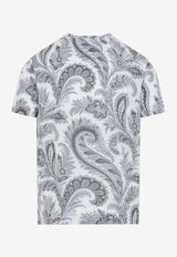 Paisley Pattern Short-Sleeved T-shirt
