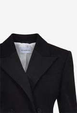 Hourglass Single-Breasted Wool Blazer