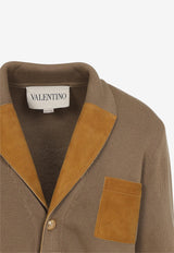 Shawl-Collar Wool Cardigan