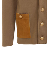 Shawl-Collar Wool Cardigan