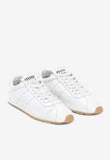 Logo-Printed Leather Sneakers