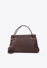Large Pinch Calf Leather Shoulder Bag