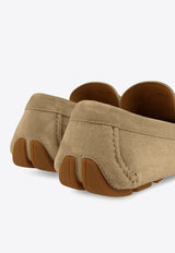Ferragamo Byte Gancini Suede Loafers Sand 07824073ELE/Q_FERRA-SN