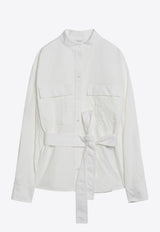 Ferragamo Saharan Button-Up Shirt White 0783913CO/Q_FERRA-BI