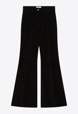 Ferragamo High-Rise Flared Pants Dark Brown 0785197CO/R_FERRA-DB