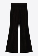 Ferragamo High-Rise Flared Pants Dark Brown 0785197CO/R_FERRA-DB