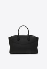 Ferragamo Large Studio Leather Top Handle Bag Black 0785995LE/R_FERRA-GR
