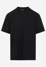 Y-3 Crewneck T-shirts with Tonal-Logo Black