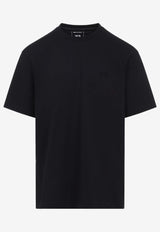 Y-3 Crewneck T-shirts with Tonal-Logo Black
