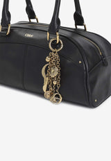 Chloé Leather Bowling Shoulder Bag Black