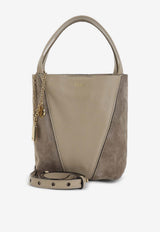 Chloé Small Spin Leather Shoulder Bag Brown