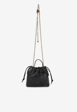 Chloé Leather Bucket Bag with Charms Black