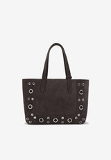 Valentino Nellcote Suede Shoulder Bag Brown