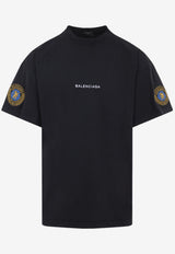 Logo-Patch Crewneck T-shirt