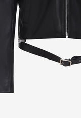 Belted Leather Jacket