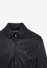 Belted Leather Jacket