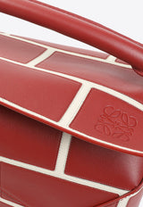 Large Brick Puzzle Edge Shoulder Bag