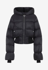 Zip-Up Hooded Down Jacket