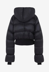 Zip-Up Hooded Down Jacket