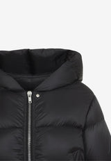 Zip-Up Hooded Down Jacket