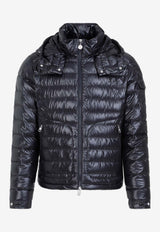 Moncler Down Padded Hooded Jacket Navy
