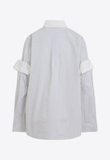 قميص بأزرار بطبقات