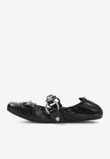 City Nappa Leather Ballet Flats