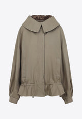 Villas Zip-Up Ruffled Jacket