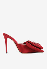 Yolande 100 Bow Satin Mules