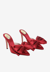 Yolande 100 Bow Satin Mules