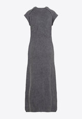 فستان طويل محبوك